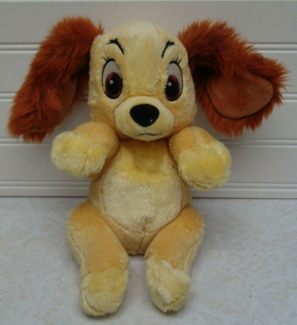 Disney's Babies Disney Parks 8" Lady and Disney Store 7" Eeyore Plush Animals